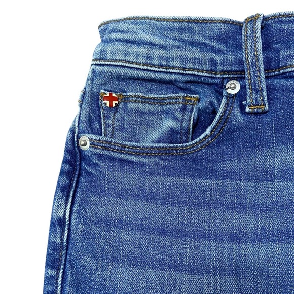 Hudson Jeans Mid Rise Straight‎ Leg Ankle Distressed Jeans Size 26 - Picture 7 of 12